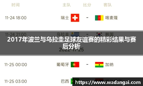 2017年波兰与乌拉圭足球友谊赛的精彩结果与赛后分析